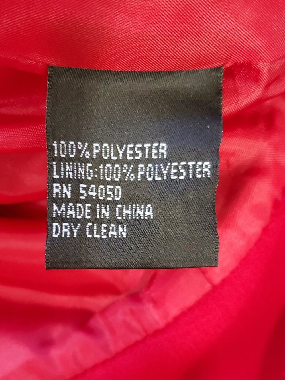 Kasper Red Ruffle Front Blazer Jacket Size 6 - Picture 5 of 5